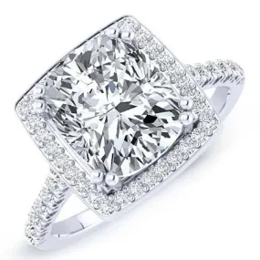 Aster - Cushion Lab Diamond Engagement Ring (IGI Certified)