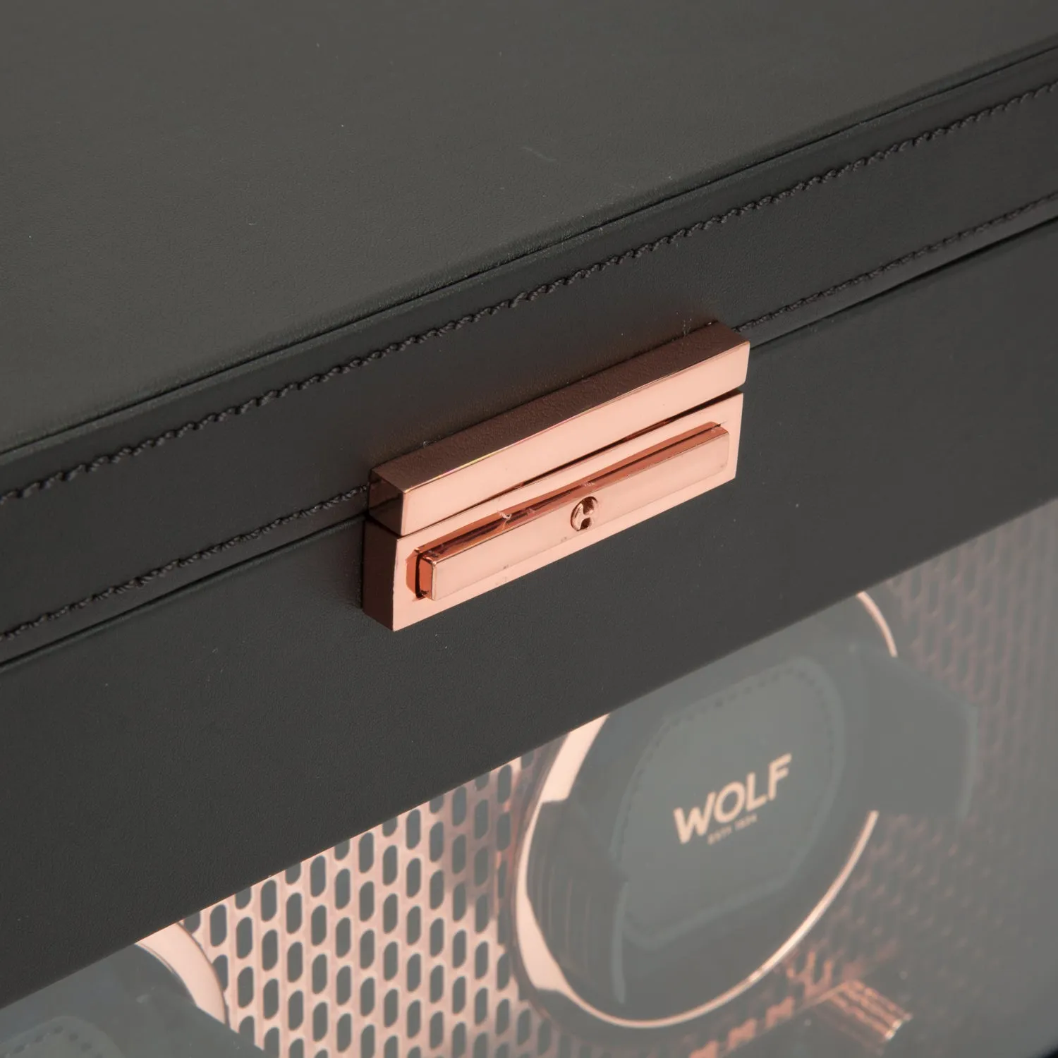 Axis Double Winder with Storage in Copper