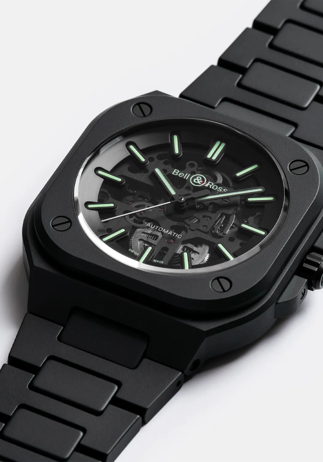 Bell & Ross BR 05 Skeleton Black Lum Ceramic | LE500