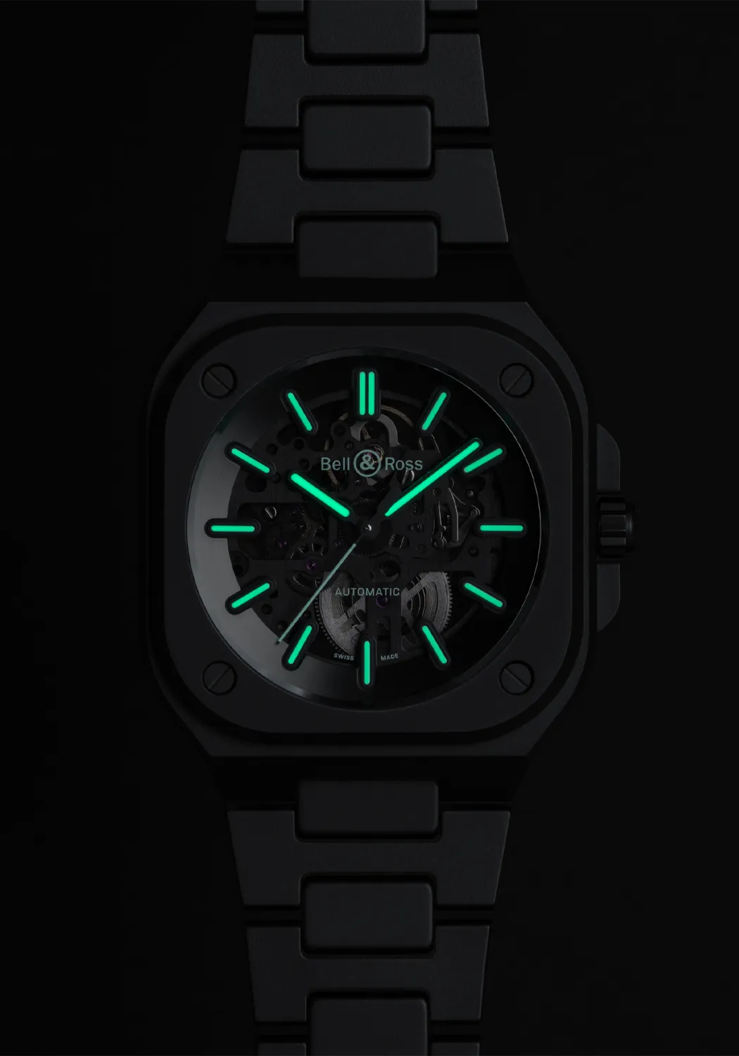 Bell & Ross BR 05 Skeleton Black Lum Ceramic | LE500