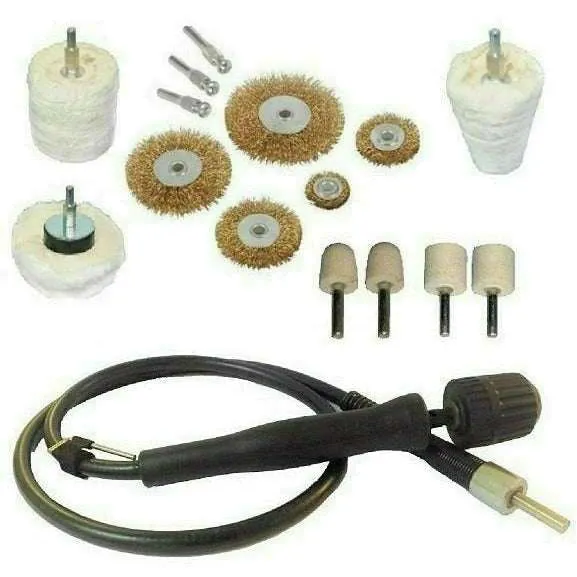 Bench Grinder Metal Polishing Kit Steel & Stainless Steel 22pc 6" x 1" Pro-Max