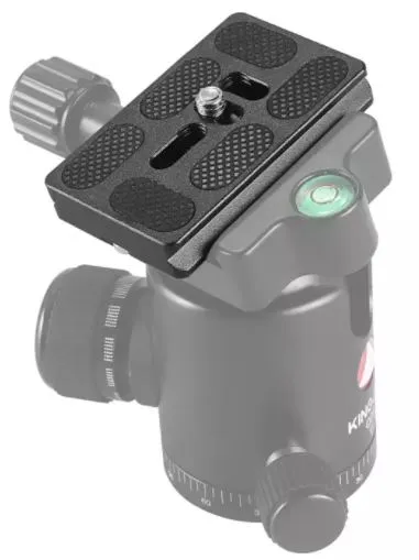 Benro PU-60 Extra Slide-In Quick-Release Plate with 1/4-20 Thread for Model B-2 and B-3 BallHeads