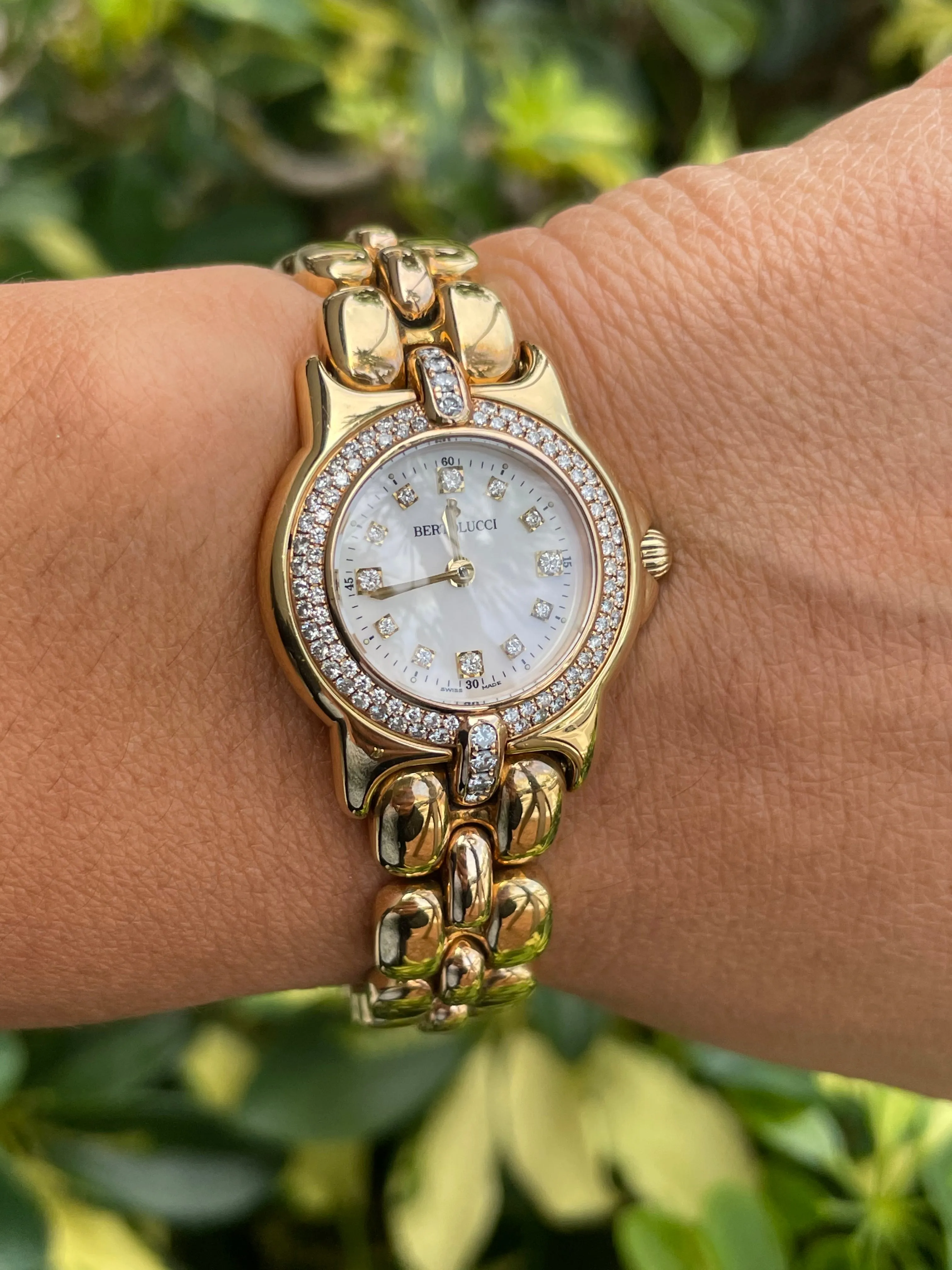 Bertolucci Diamond Vir Yellow Gold Watch
