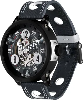 BM Watch RG-46 Checked Black Red Hands