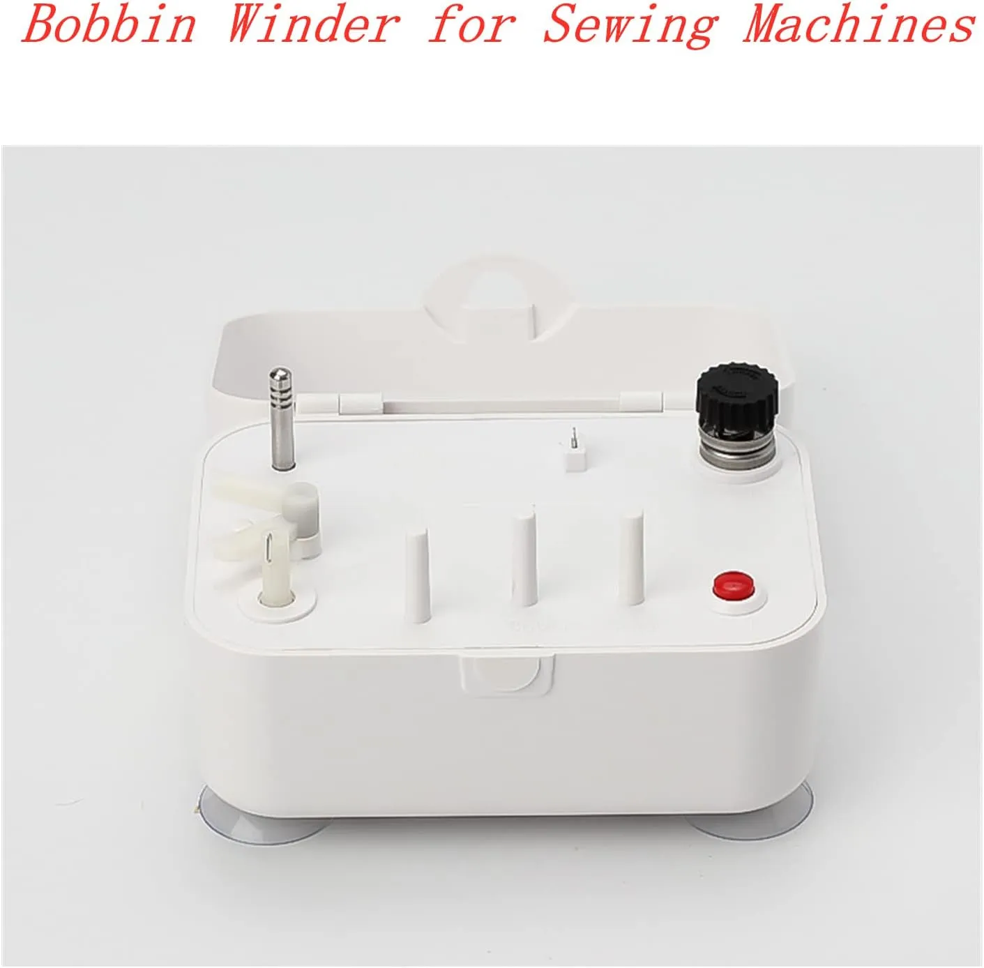 Bobbin Winder for Sewing Machines Easy to Carry Portable Automatic Bobbin Winding Machine with 25Pcs Plastic Bobbins for Sewing and Crafts Use