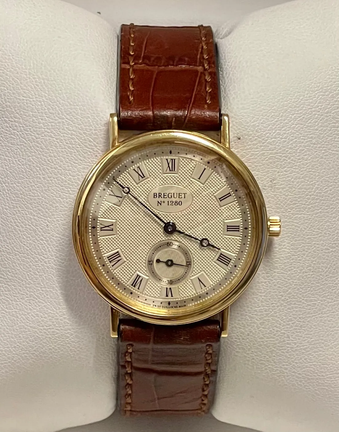 BREGUET Skeleton Back 18K Yellow Gold Mechanical Men Wristwatch-$40K APR w/ COA