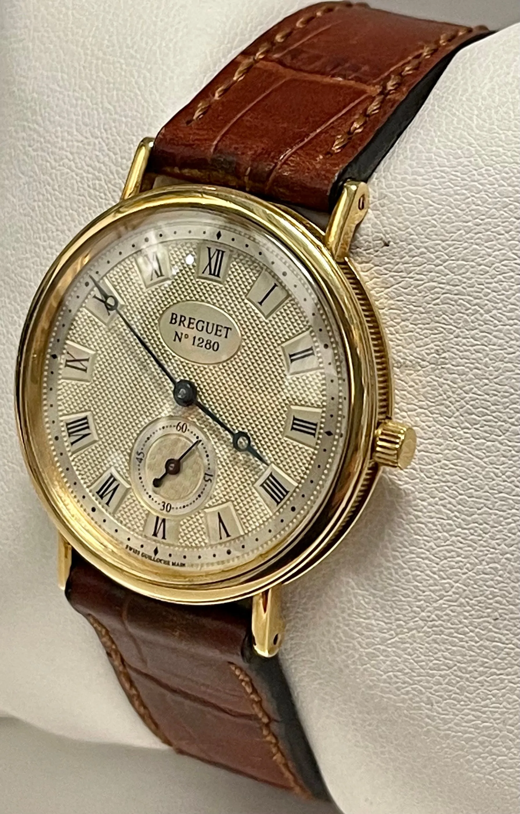 BREGUET Skeleton Back 18K Yellow Gold Mechanical Men Wristwatch-$40K APR w/ COA