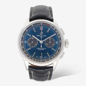 Breitling Premier Chronograph 42 Stainless Steel Automatic Men's Watch AB0118A61C1P2