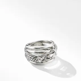 Buckle Ring with Diamonds