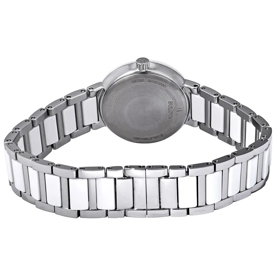Bulova Diamond Mother of Pearl Dial Two-tone Ladies Watch 98P158