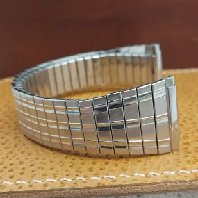 Bulova Stainless Steel Expansion Flared 17mm-22mm nos 1970s Vintage Watch Band