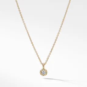 Cable Collectibles® Kids Necklace Birthstone Necklace with Diamond in 18K Gold, 3mm