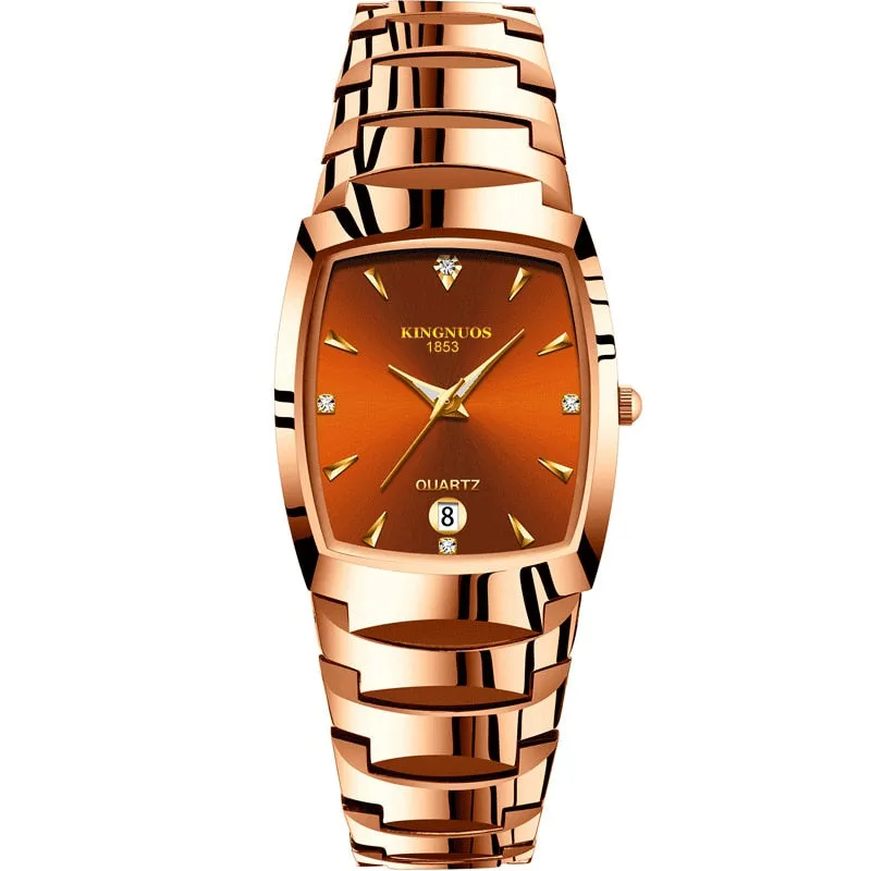 Calendar Minimalist Luminous Hands Waterproof Wristwatch