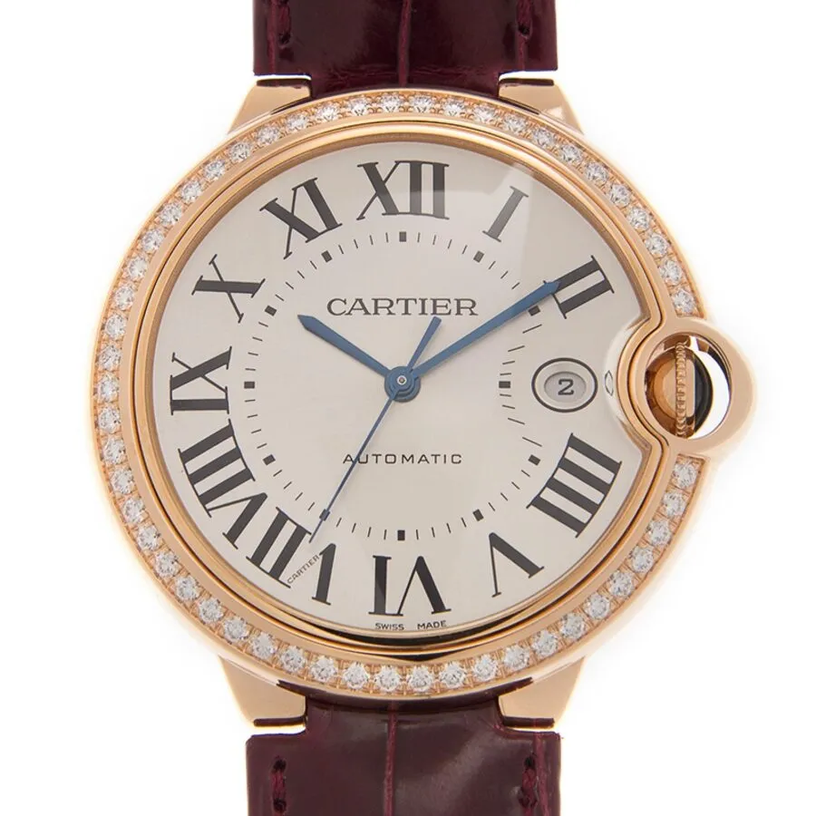 Cartier BALLON BLEU Automatic Diamond White Dial Watch WJBB0035