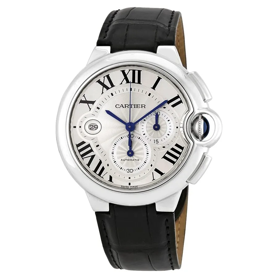 Cartier Ballon Bleu Silver Flinque Dial Men's Watch W6920078