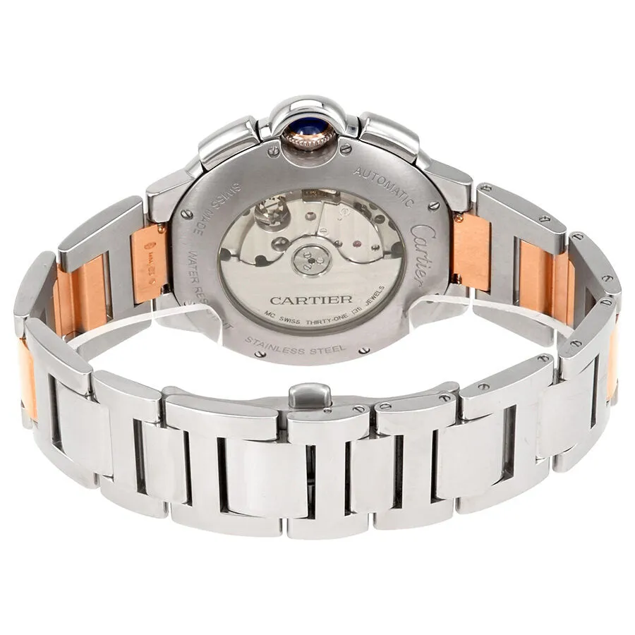 Cartier Ballon Bleu Silvered Guilloche Dial Men's Watch W6920075