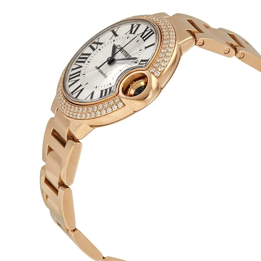 Cartier Ballon Bleu18kt Pink Gold Automatic Diamond Ladies Watch WE902064