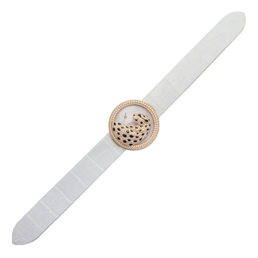 Cartier Panthere Divine Mother Of Pearl Dial 18k Rose Gold Dial Ladies Watch HPI00762