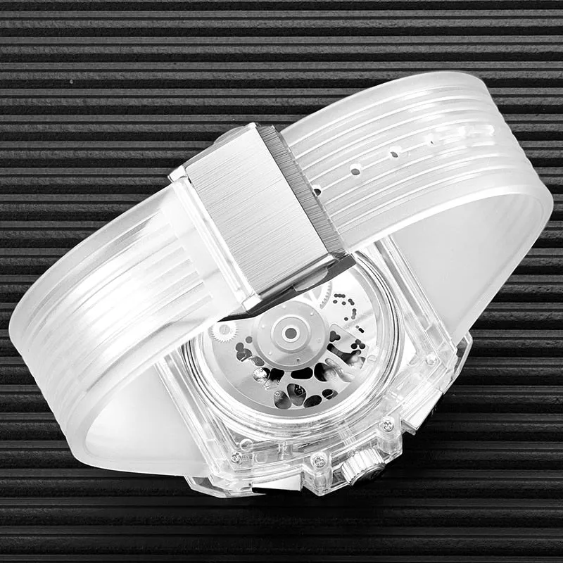 Casual Sport Luminous Chronograph Silicone Wrist Men Watch