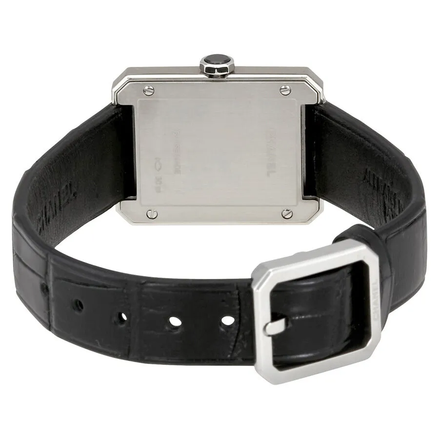 Chanel Boy-Friend Black Guilloche Dial Ladies Watch H4883