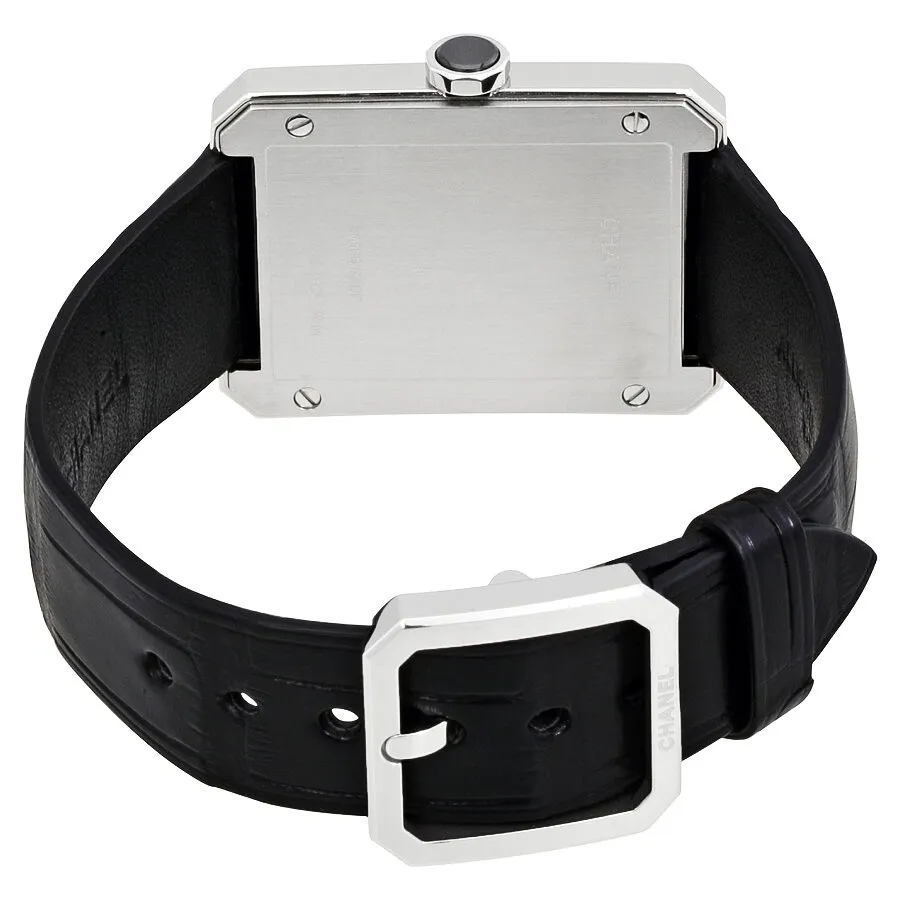 Chanel Boy-Friend Black Guilloche Dial Ladies Watch H4884