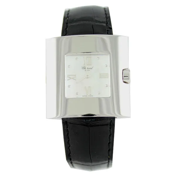 Chopard Eliptical Mother of Pearl 18kt White Ladies Watch 127422