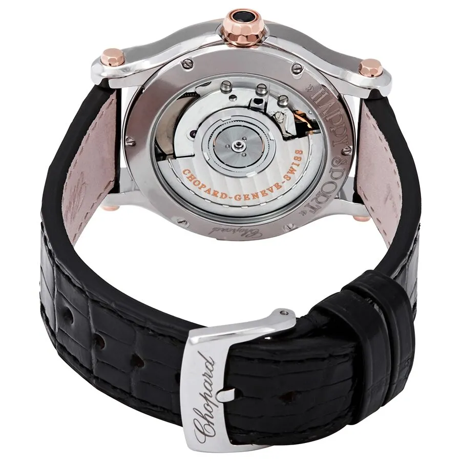 Chopard Happy Sport Automatic Ladies Diamond Watch 278559-6001BLK
