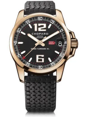 Chopard Mille Miglia Gran Turismo XL Black Dial 18k Rose Gold Men's Watch 161264-5001