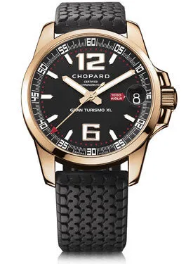 Chopard Mille Miglia Gran Turismo XL Black Dial 18k Rose Gold Men's Watch 161264-5001
