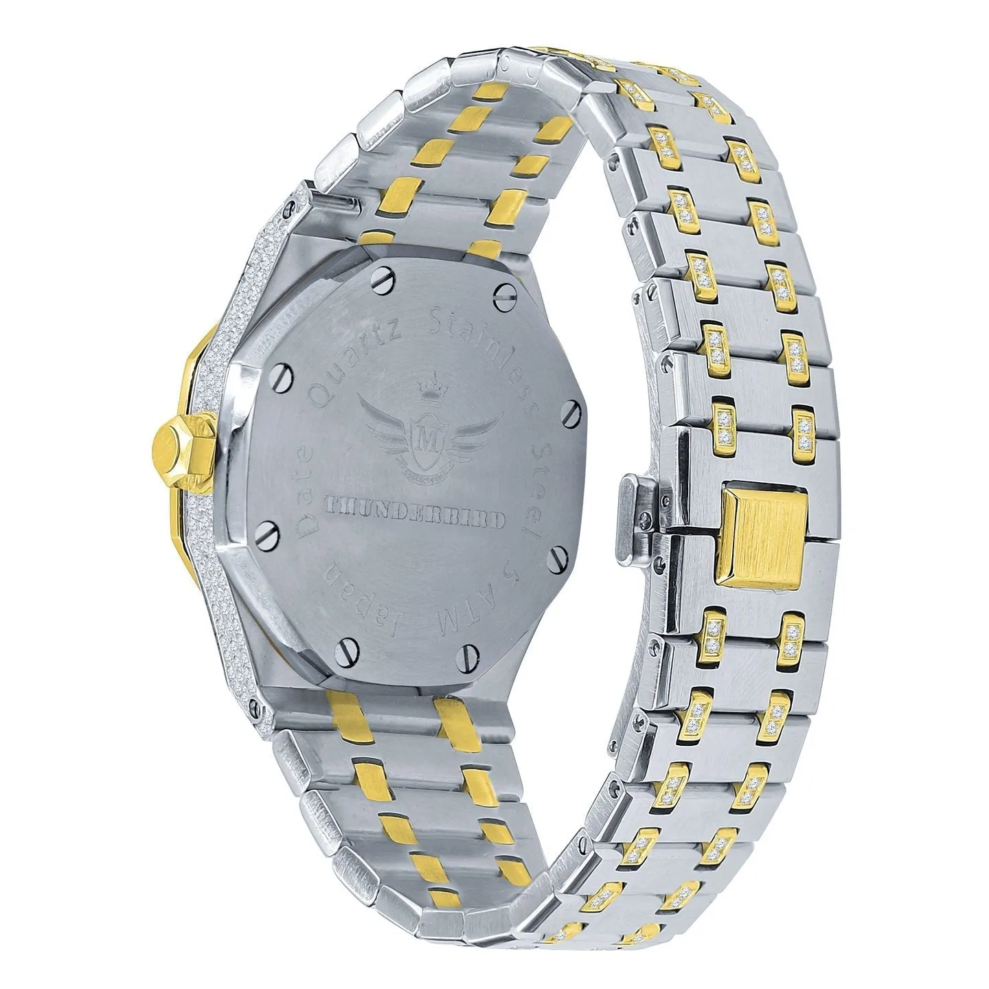Chunky CZ Bezel Bling Bling Watch