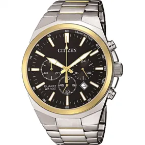 Citizen AN817458E Stainless Steel Chronograph