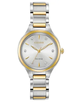 Citizen Corso FE2104-50A Ladies 29mm Silver Dial Watch MSRP $375
