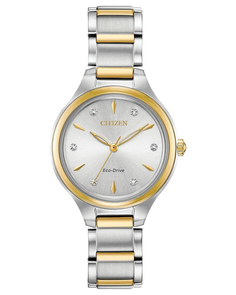 Citizen Corso FE2104-50A Ladies 29mm Silver Dial Watch MSRP $375