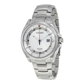 Citizen Eco-Drive Titanium Sapphire Crystal Silver Dial Men's Watch AW1400-52A