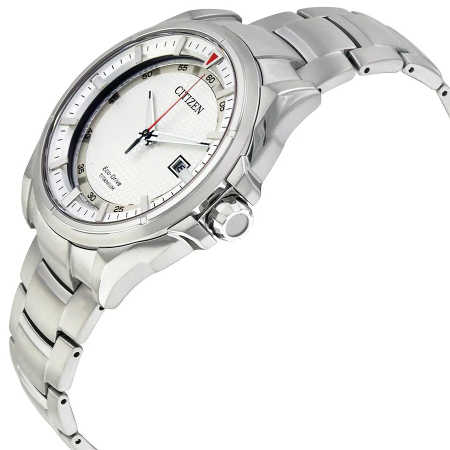 Citizen Eco-Drive Titanium Sapphire Crystal Silver Dial Men's Watch AW1400-52A