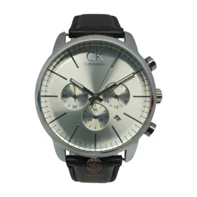 CK - High Quality - Chrono graph - Silver/White - Stainless Steel Dial - 43mm - Men's Watch