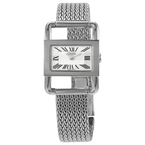 Coach Bridle Silver Dial Stainless Steel Ladies Watch 14500716