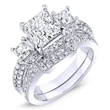 Daffodil - Princess Lab Diamond Bridal Set (IGI Certified)