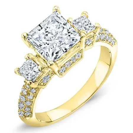 Daffodil - Princess Lab Diamond Bridal Set (IGI Certified)