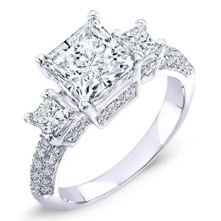 Daffodil - Princess Lab Diamond Bridal Set (IGI Certified)