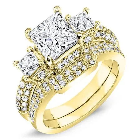Daffodil - Princess Lab Diamond Bridal Set (IGI Certified)