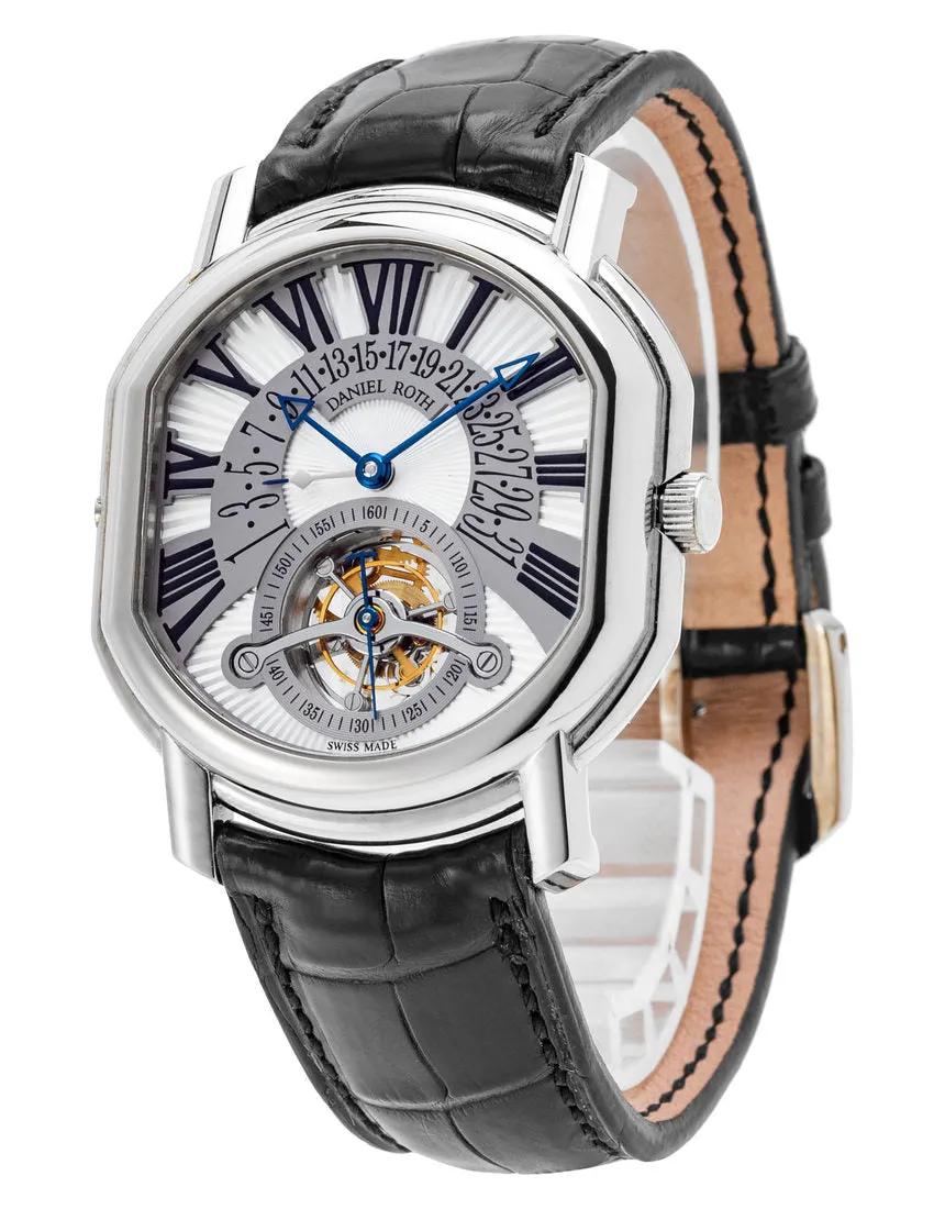 Daniel Roth Masters Tourbillon Retrograde Date  18K White Gold Men's Watch