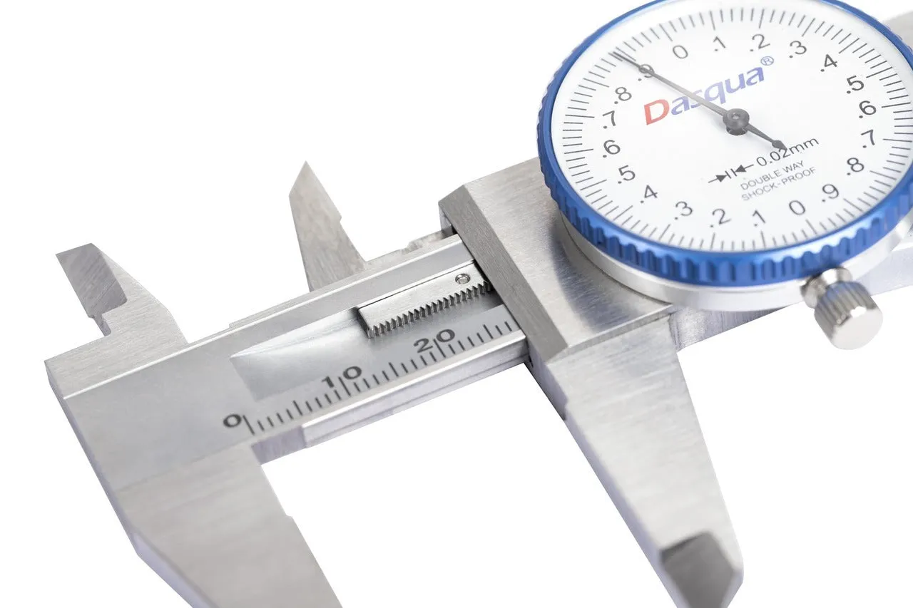 Dasqua | Vernier Calliper 150mm 02 Dial Double Shock Proof Gearing