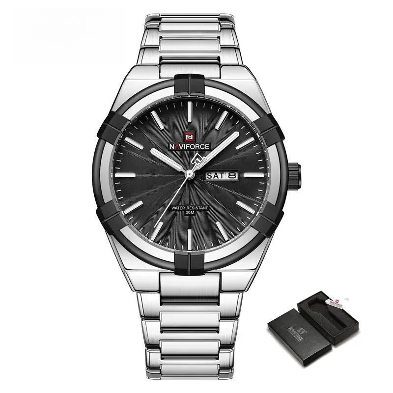 Design Men's Watches Sport Waterproof Stainless Steel Luxury Business Quartz Wristwatch Gift