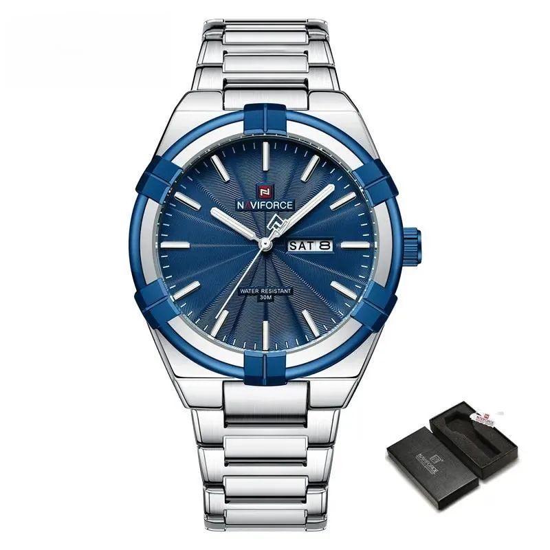 Design Men's Watches Sport Waterproof Stainless Steel Luxury Business Quartz Wristwatch Gift