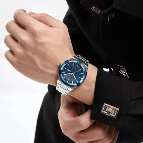 Design Men's Watches Sport Waterproof Stainless Steel Luxury Business Quartz Wristwatch Gift
