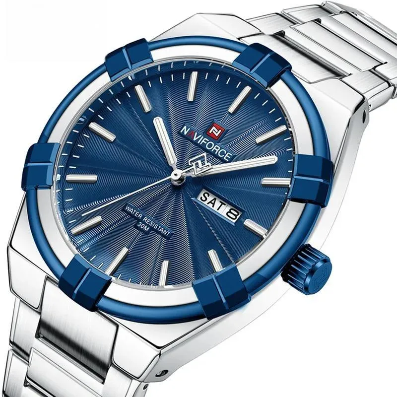 Design Men's Watches Sport Waterproof Stainless Steel Luxury Business Quartz Wristwatch Gift