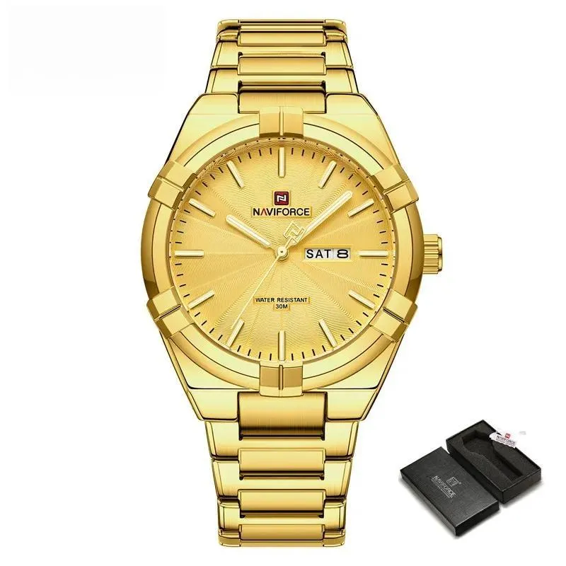 Design Men's Watches Sport Waterproof Stainless Steel Luxury Business Quartz Wristwatch Gift