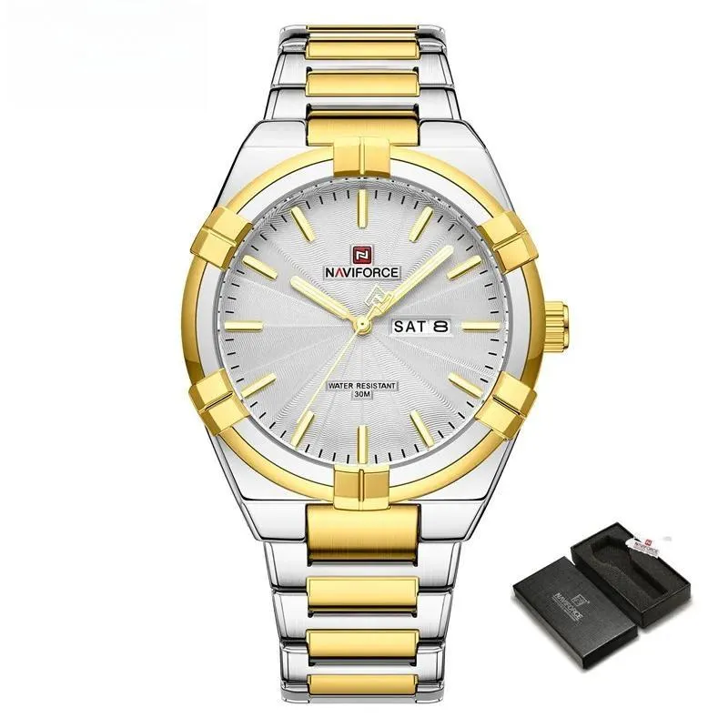 Design Men's Watches Sport Waterproof Stainless Steel Luxury Business Quartz Wristwatch Gift