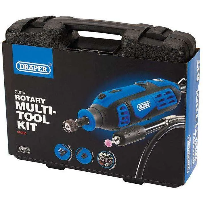 Draper 180W Hobby Tool With Steel And Stainless Steel Metal Polishing Kit